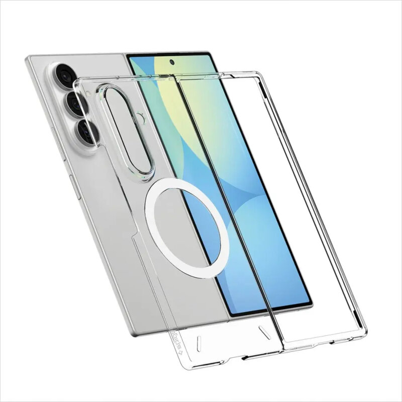 Husa Samsung Galaxy Z Fold8 Ultra Spigen Air Skin MagSafe, transparenta