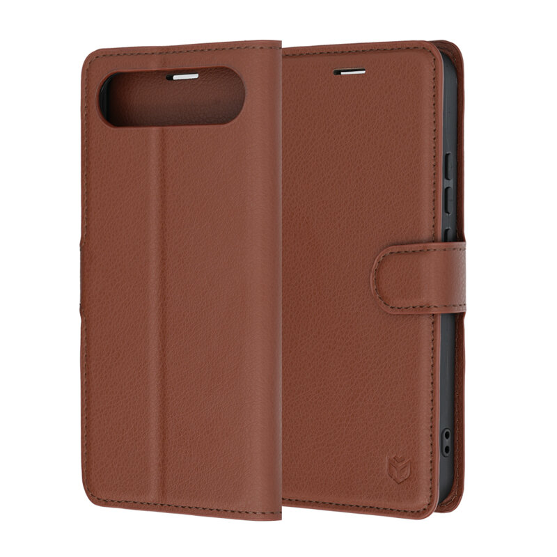 Husa Realme 16 5G Techsuit Leather Folio, maro