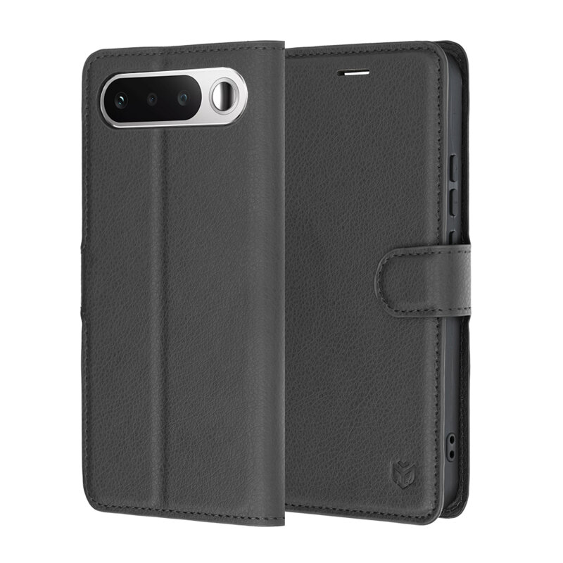 Husa Realme 16 5G Techsuit Leather Folio, negru