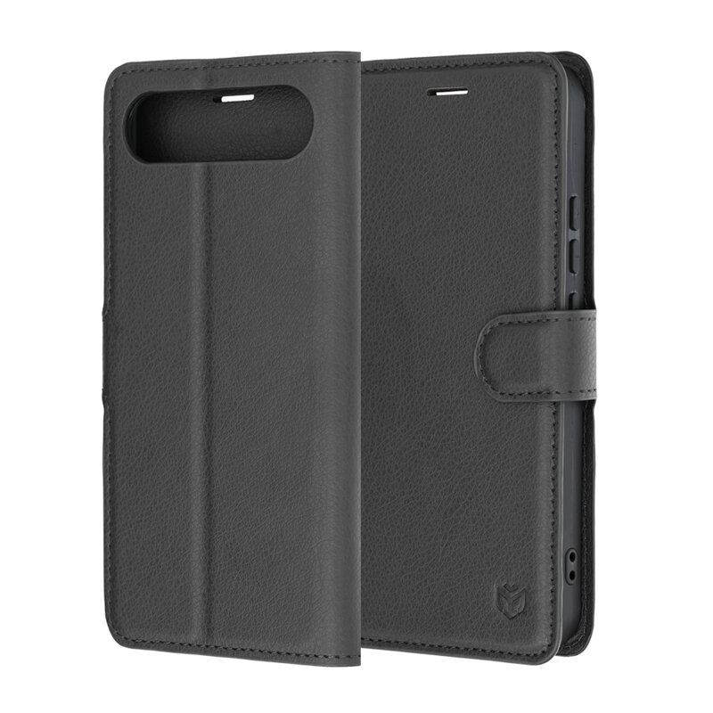 Husa Realme 16 5G Techsuit Leather Folio, negru