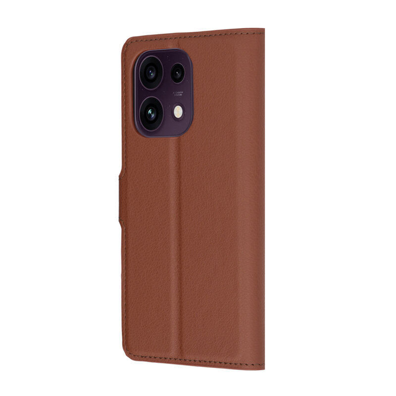 Husa Oppo Reno16 FS Techsuit Leather Folio, maro