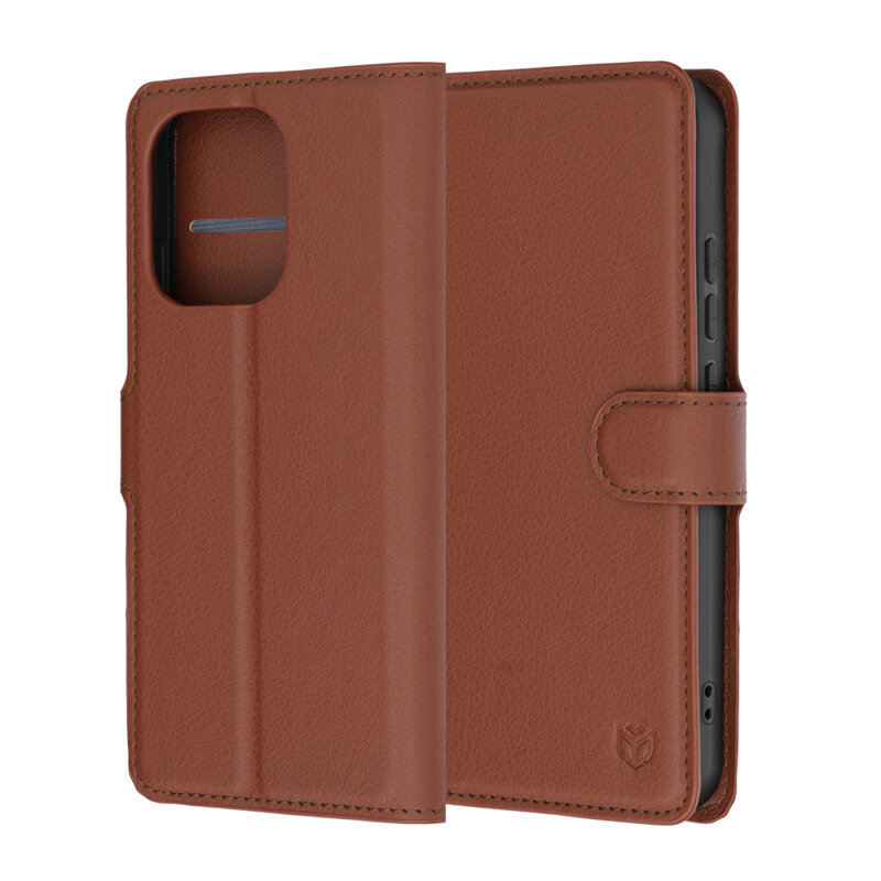 Husa Oppo Reno16 FS Techsuit Leather Folio, maro