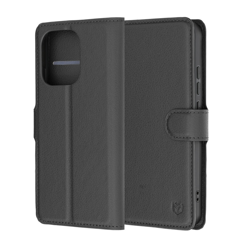 Husa Oppo Reno16 FS Techsuit Leather Folio, negru
