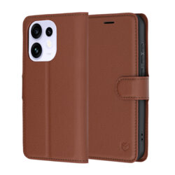 Husa Oppo Reno16 Techsuit Leather Folio, maro
