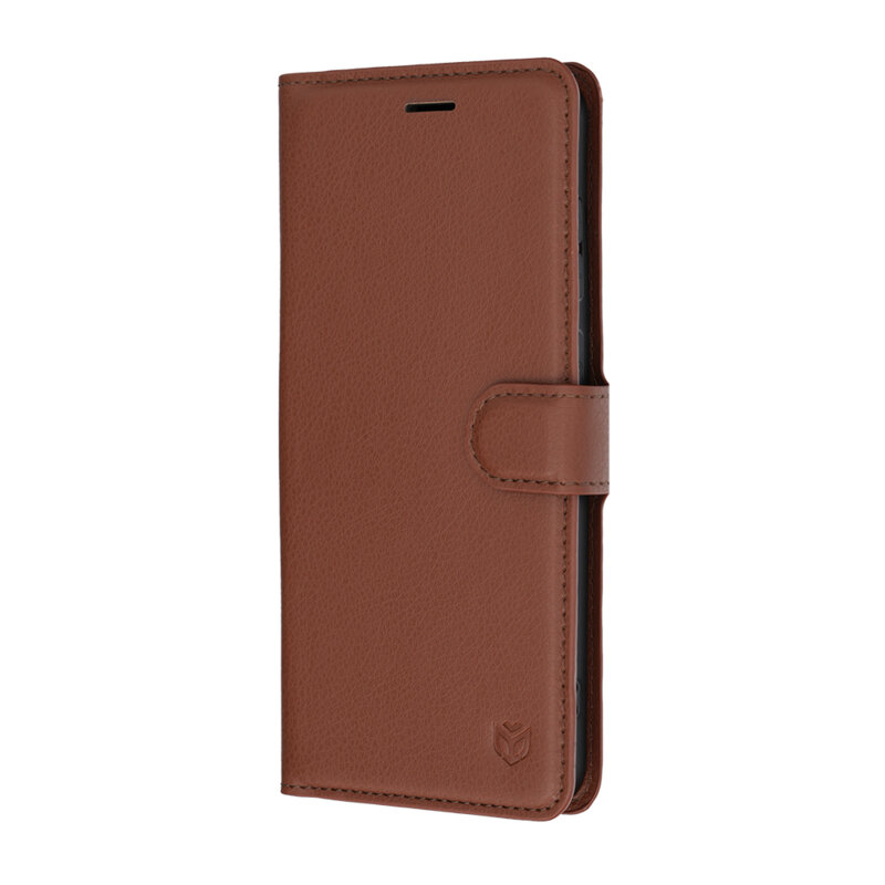 Husa Samsung Galaxy S25 FE Techsuit Leather Folio, maro