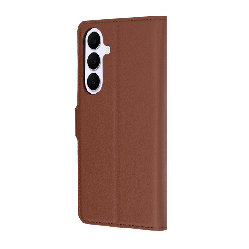 Husa Samsung Galaxy S25 FE Techsuit Leather Folio, maro