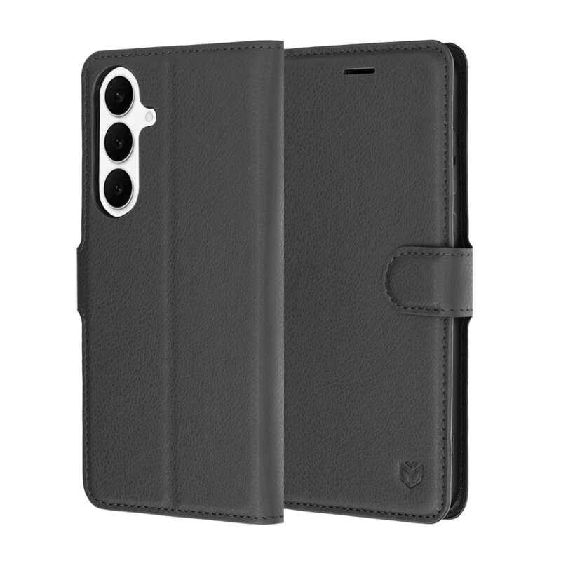 Husa Samsung Galaxy S26 FE Techsuit Leather Folio, negru