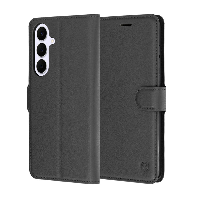 Husa Samsung Galaxy S25 FE Techsuit Leather Folio, negru