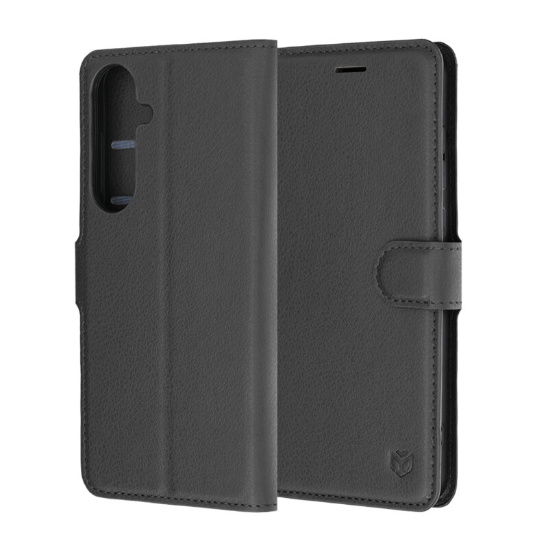 Husa Samsung Galaxy S25 FE Techsuit Leather Folio, negru