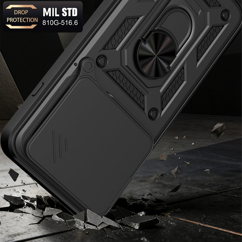 Husa Oppo Reno16 Pro protectie camera Techsuit CamShield Series, auriu