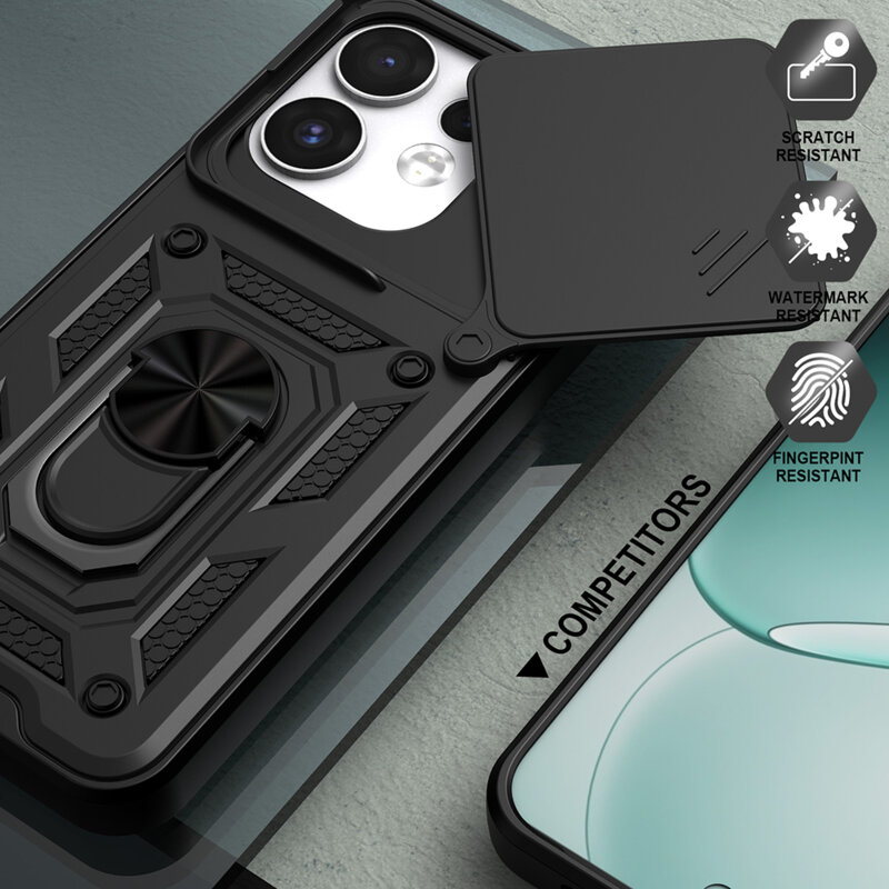 Husa Oppo Reno16 protectie camera Techsuit CamShield Series, negru