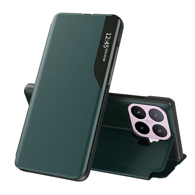 Husa Xiaomi 17T Eco Leather View flip tip carte, verde