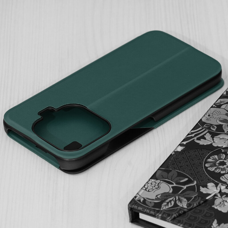 Husa Xiaomi 17T Eco Leather View flip tip carte, verde