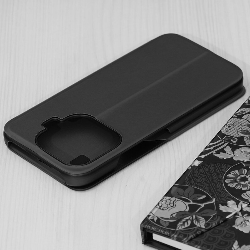 Husa Xiaomi 17T Eco Leather View flip tip carte, negru