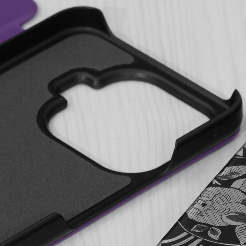 Husa Xiaomi 17T Pro Eco Leather View flip tip carte, mov