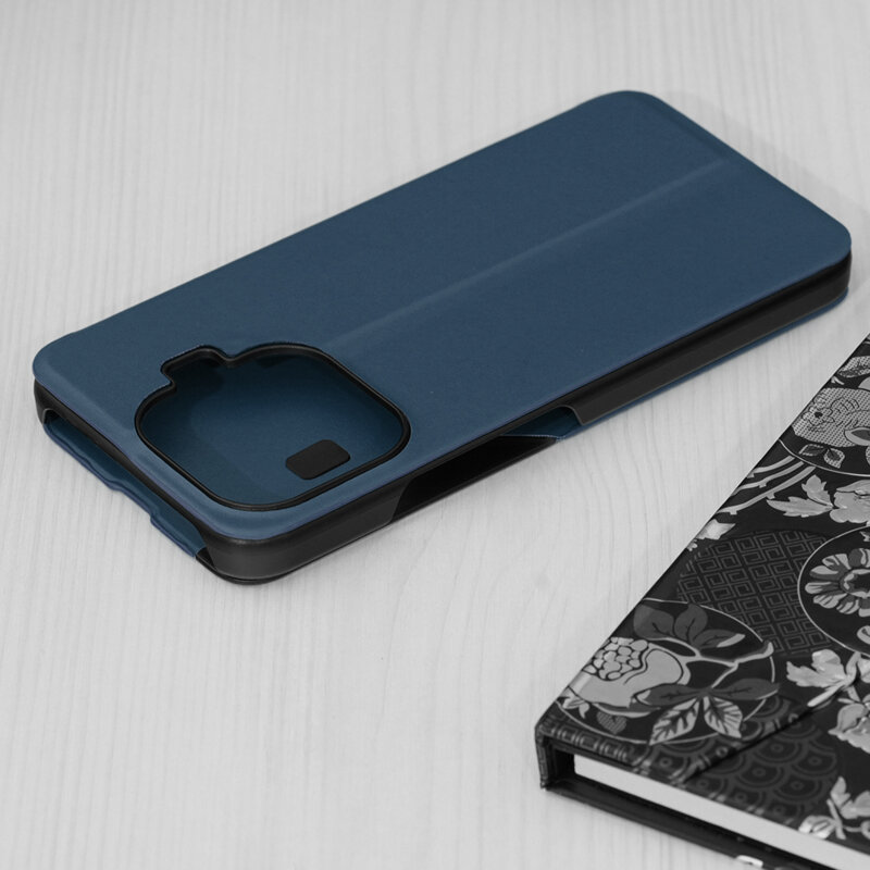 Husa Xiaomi 17T Pro Eco Leather View flip tip carte, albastru