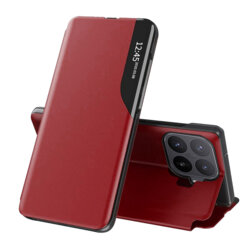 Husa Xiaomi 17T Pro Eco Leather View flip tip carte, rosu