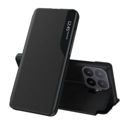 Husa Xiaomi 17T Pro Eco Leather View flip tip carte, negru