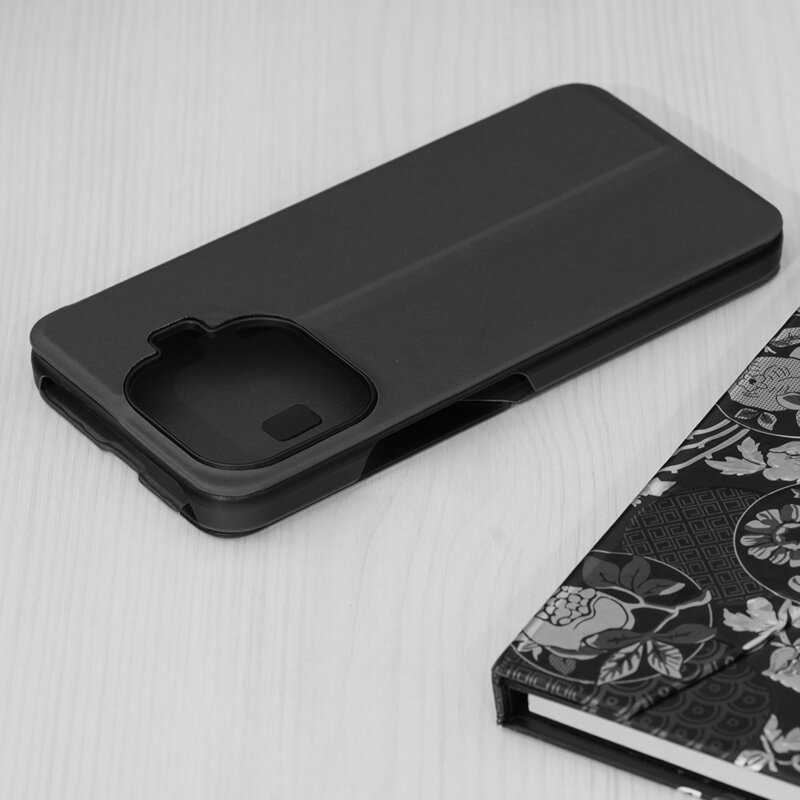 Husa Xiaomi 17T Pro Eco Leather View flip tip carte, negru