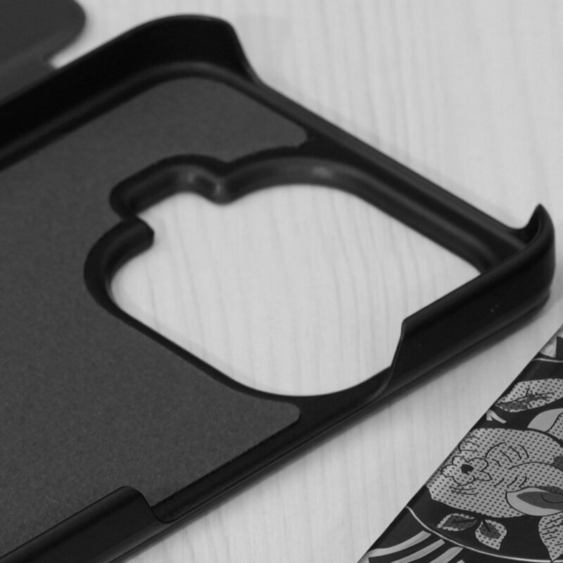 Husa Xiaomi 17T Pro Eco Leather View flip tip carte, negru