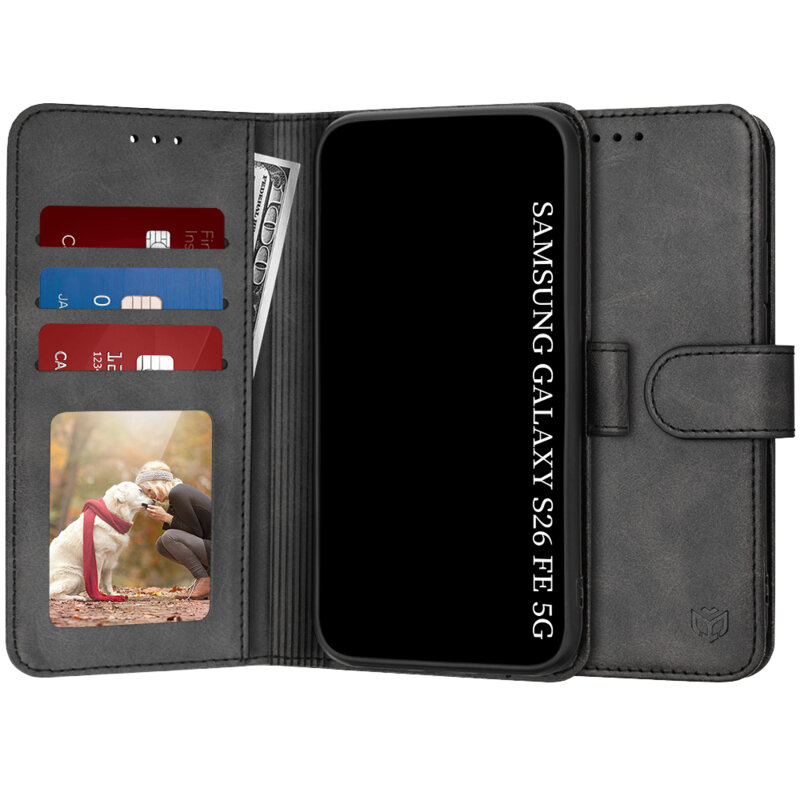 Husa 360 Samsung Galaxy S26 FE Techsuit Diary Book, negru