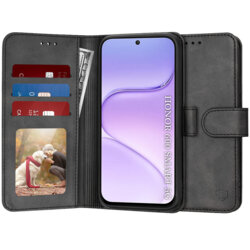 Husa 360 Honor 600 Smart Techsuit Diary Book, negru