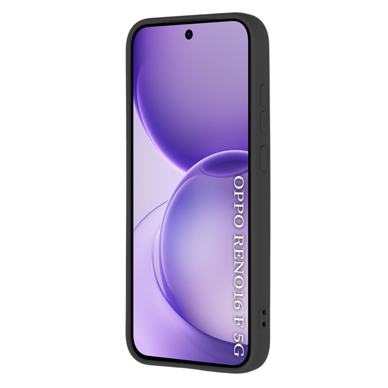 Husa silicon Oppo Reno16 F Techsuit SoftFlex, negru