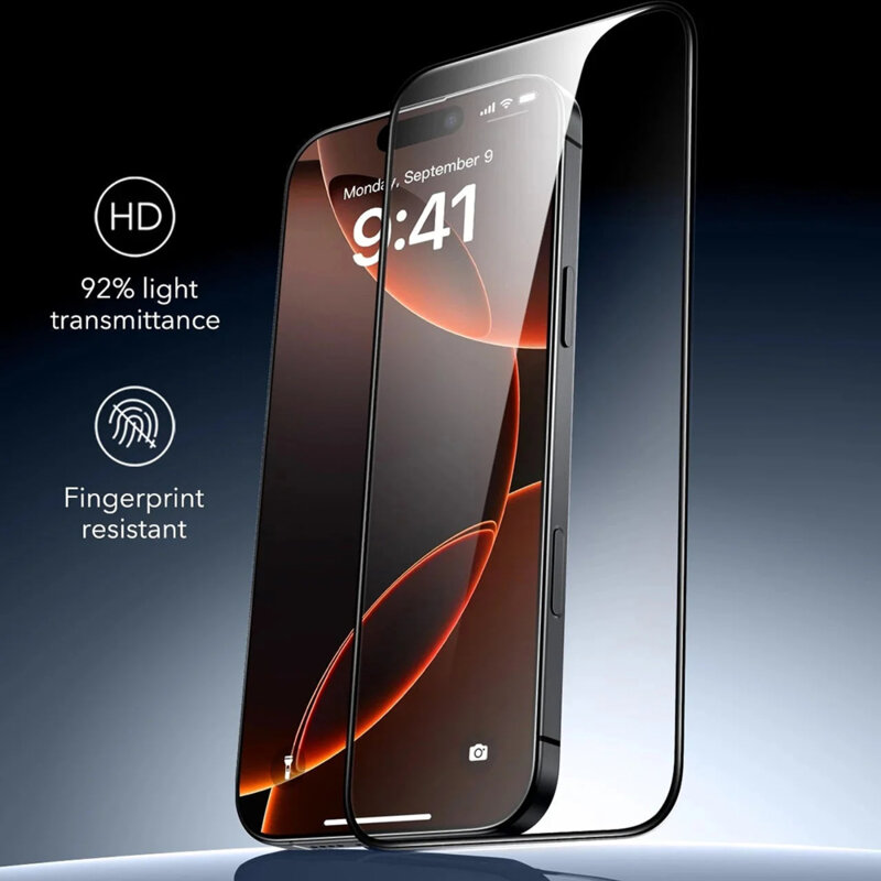 [Pachet 3x] Folie sticla iPhone 18 Pro ESR Armorite Screen Protector UltraFit, negru