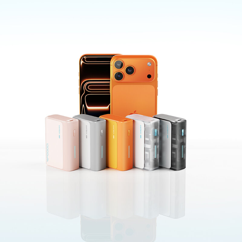 Baterie externa Type-C 10000mAh, 30W Cuktech PB100, roz