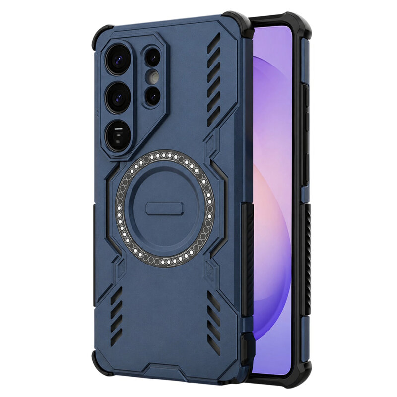 Husa Samsung Galaxy S26 Ultra Techsuit ArmorMag Case, albastru