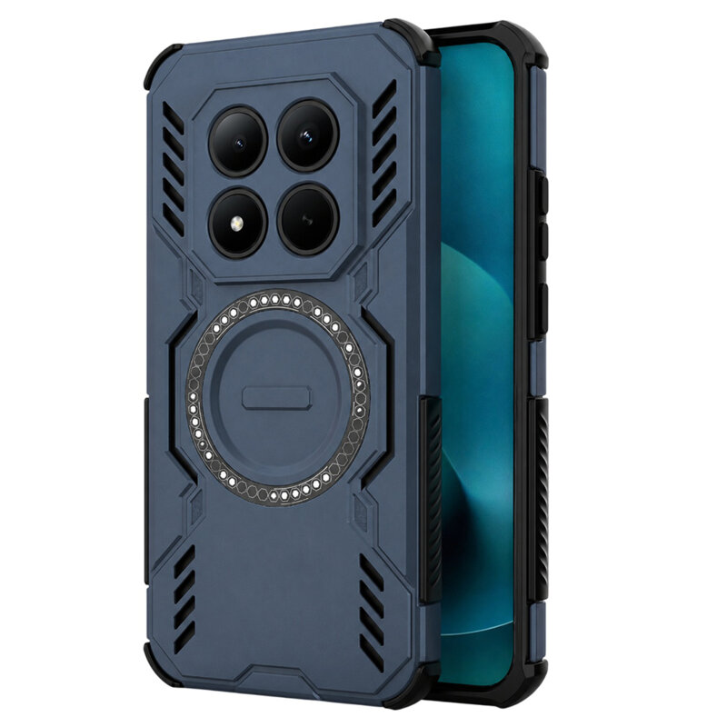 Husa Xiaomi Redmi Note 15 Pro+ 5G Techsuit ArmorMag Case, albastru