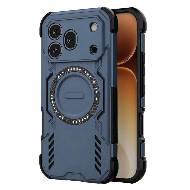 Husa Honor 600 Pro Techsuit ArmorMag Case, albastru