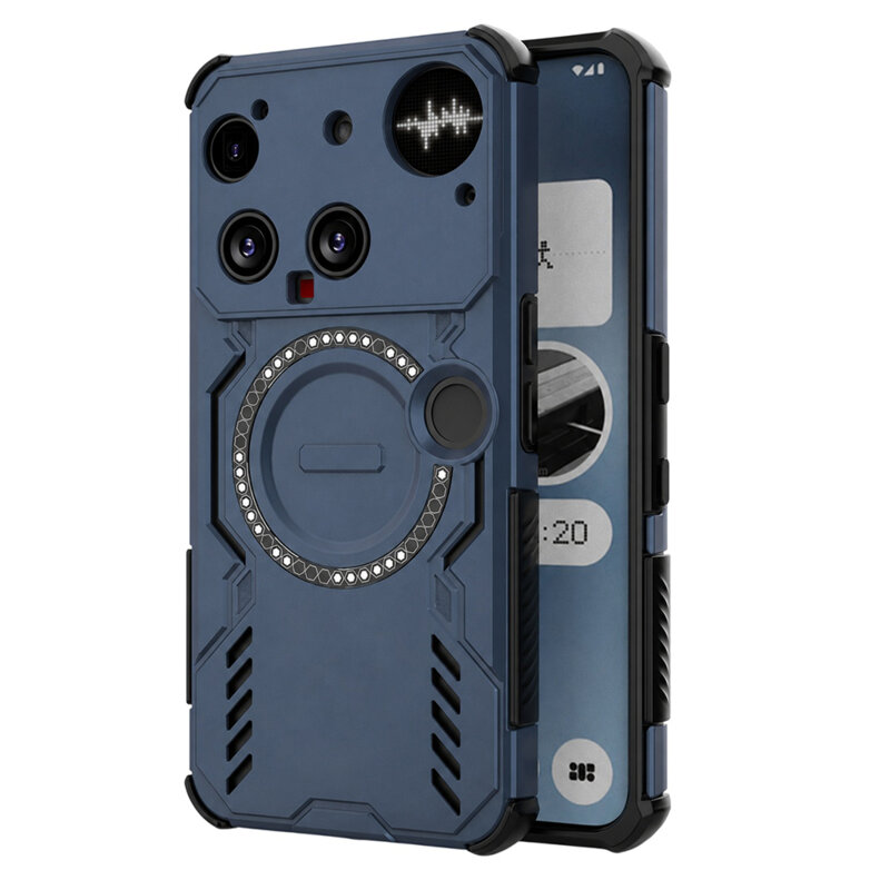 Husa Nothing Phone (3) Techsuit ArmorMag Case, albastru