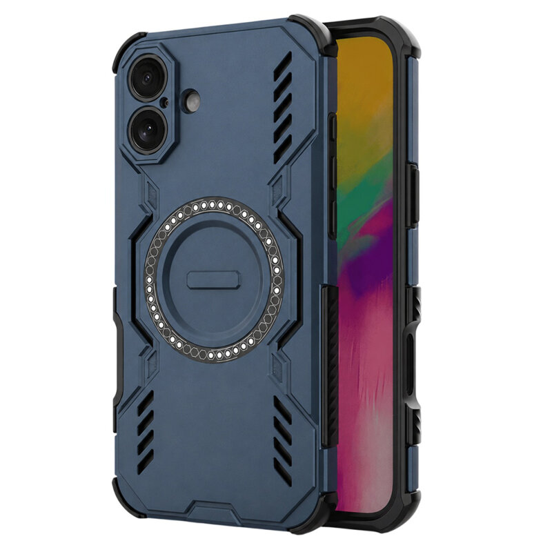 Husa iPhone 16 Plus Techsuit ArmorMag Case, albastru