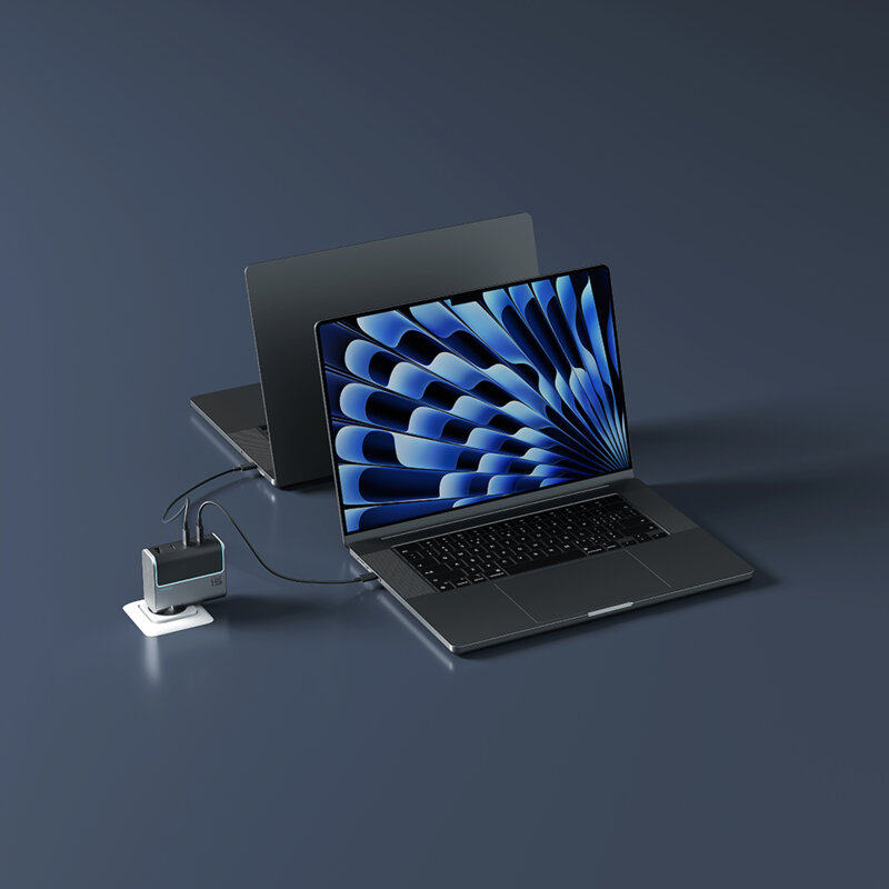Incarcator priza rapid 140W cu cablu USB-C Cuktech AD1404UEU, gri