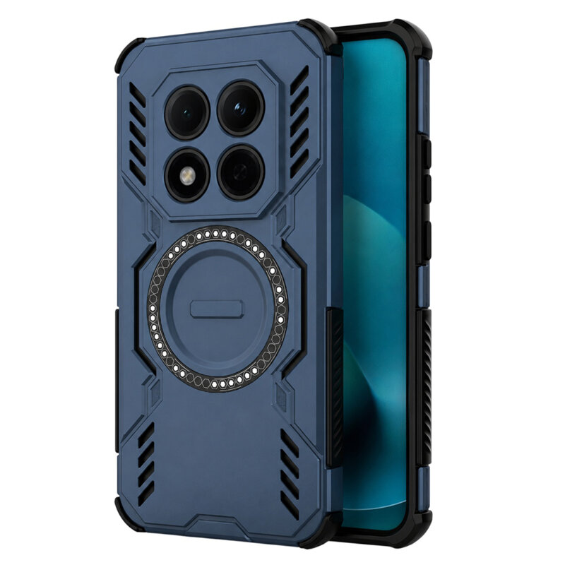 Husa Xiaomi Redmi Note 15 Pro 5G Techsuit ArmorMag Case, albastru