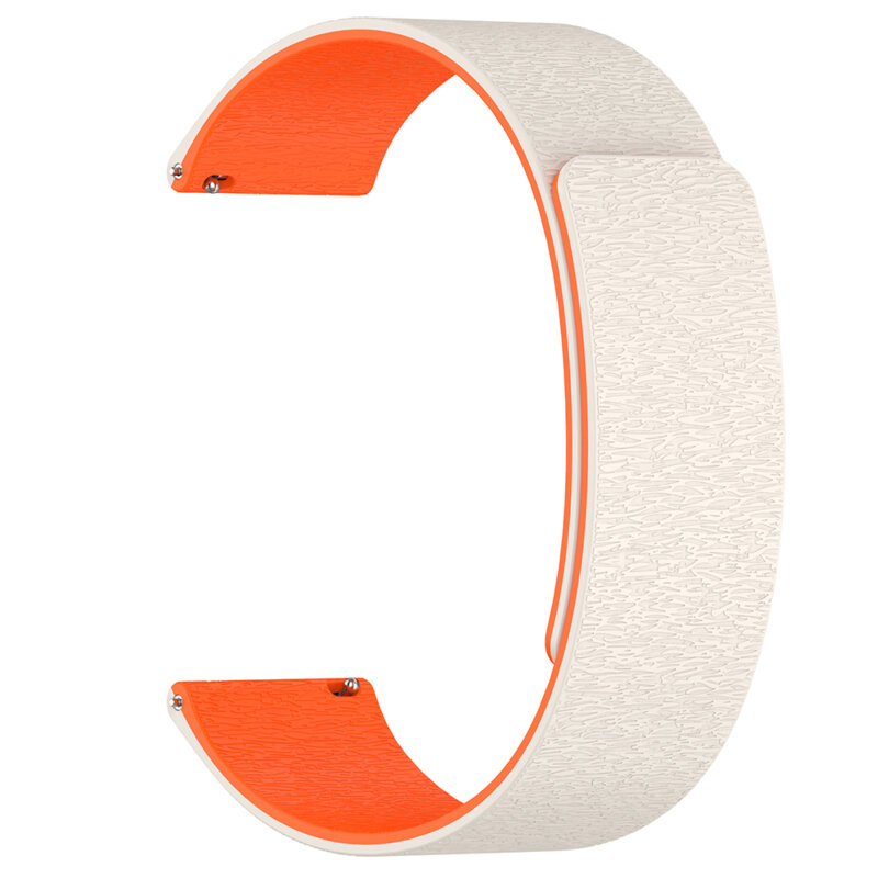 Curea Amazfit Active 3 Premium Techsuit, bej / portocaliu, W074