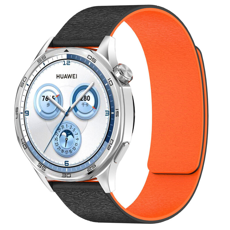 Curea Amazfit Active 3 Premium Techsuit, portocaliu, W074