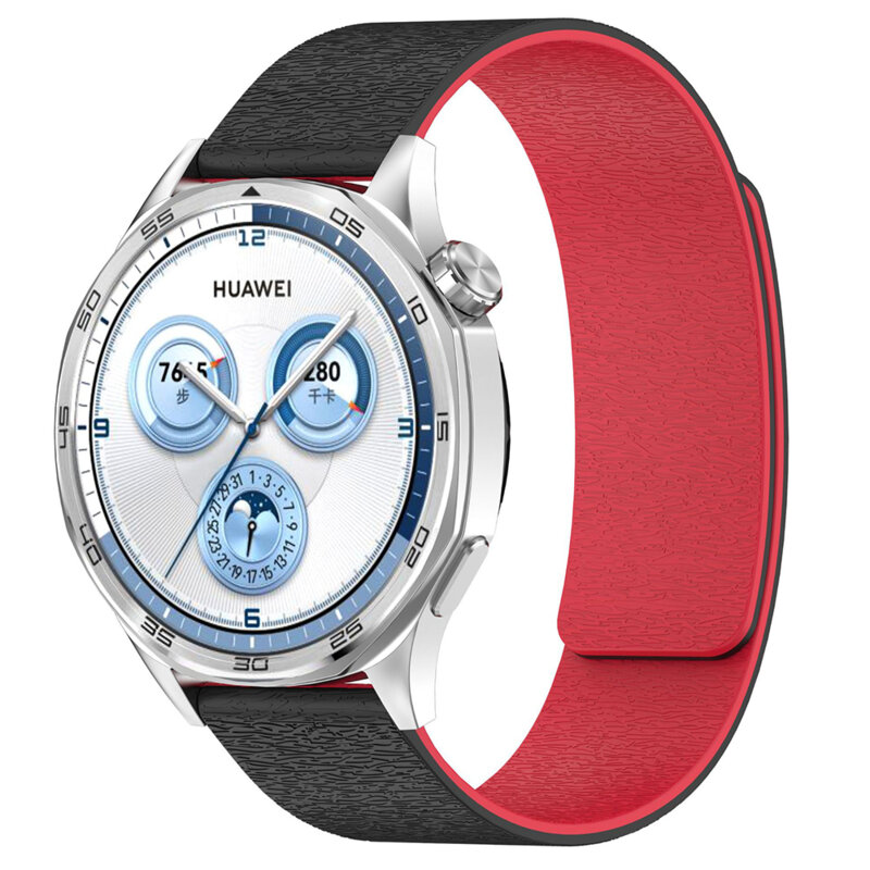 Curea Amazfit Active 3 Premium Techsuit, rosu, W074