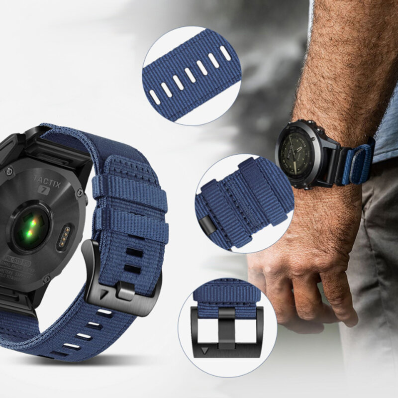 Curea Amazfit Active 3 Premium Techsuit, bleumarin, W070