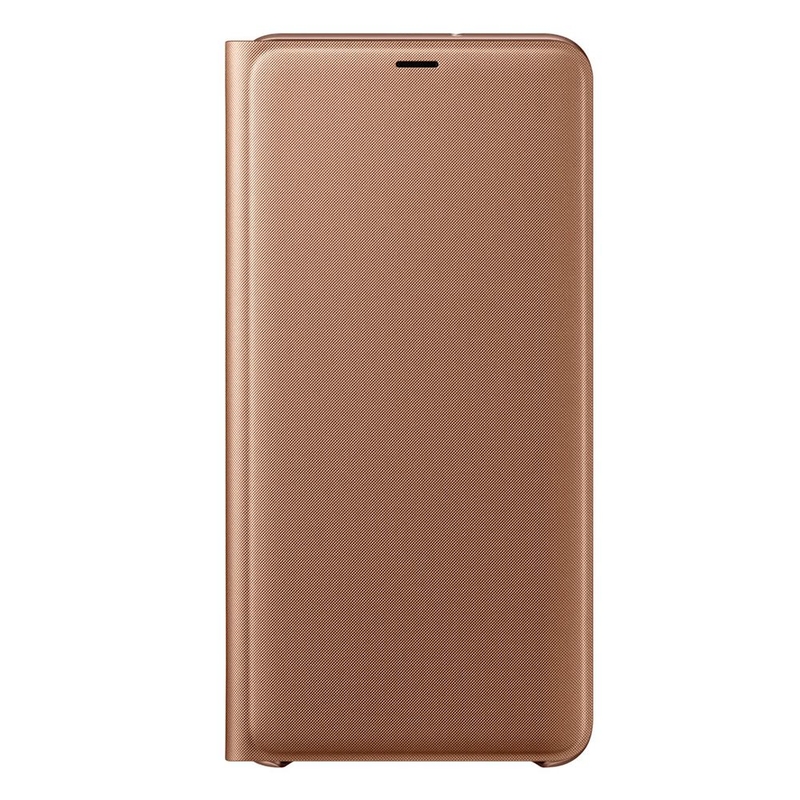 Husa Originala Samsung Galaxy A7 2018 Flip Wallet Gold