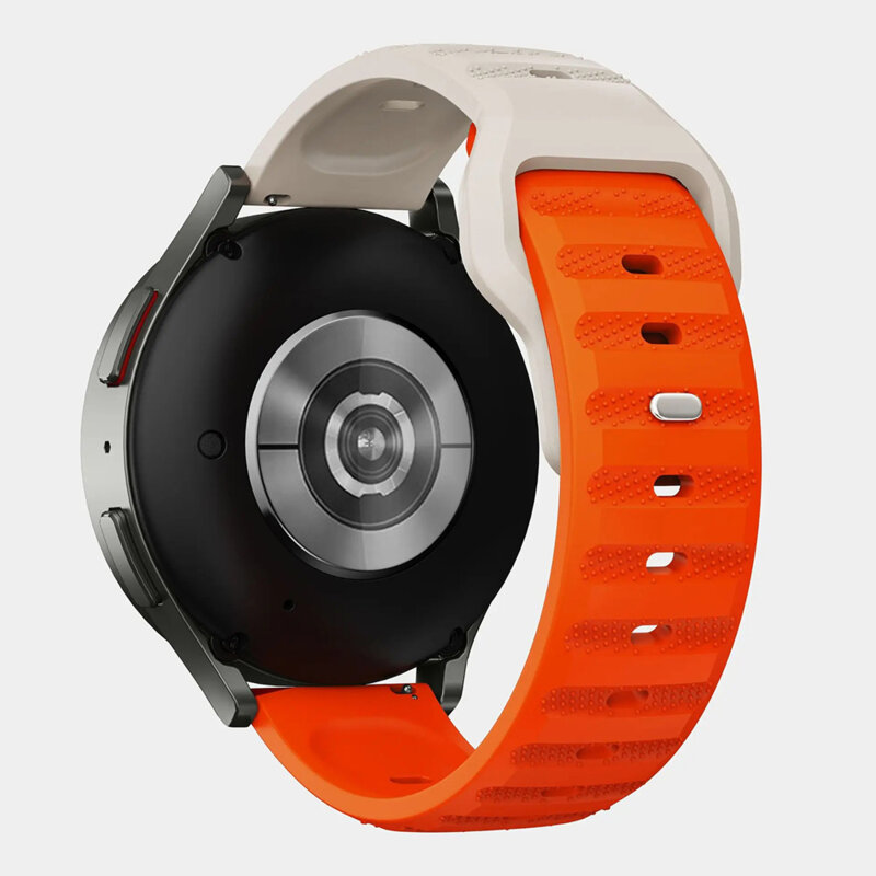 Curea Amazfit Active 3 Premium Techsuit, bej / portocaliu, W050