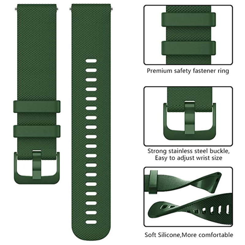 Curea Amazfit Active 3 Premium Techsuit, verde, W006
