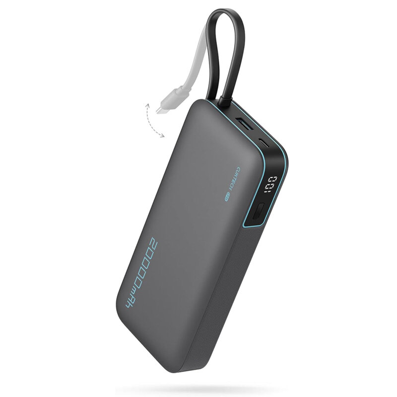 Baterie externa 45W, USB+Type-C, cablu Cuktech LPB200N, negru