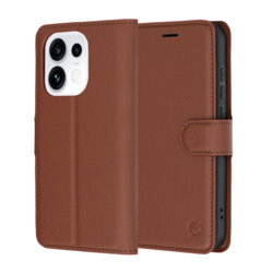 Husa Oppo Reno16 Pro Techsuit Leather Folio, maro
