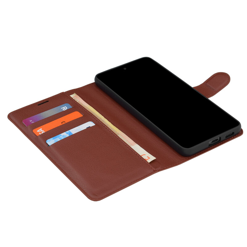 Husa Oppo Reno16 Pro Techsuit Leather Folio, maro