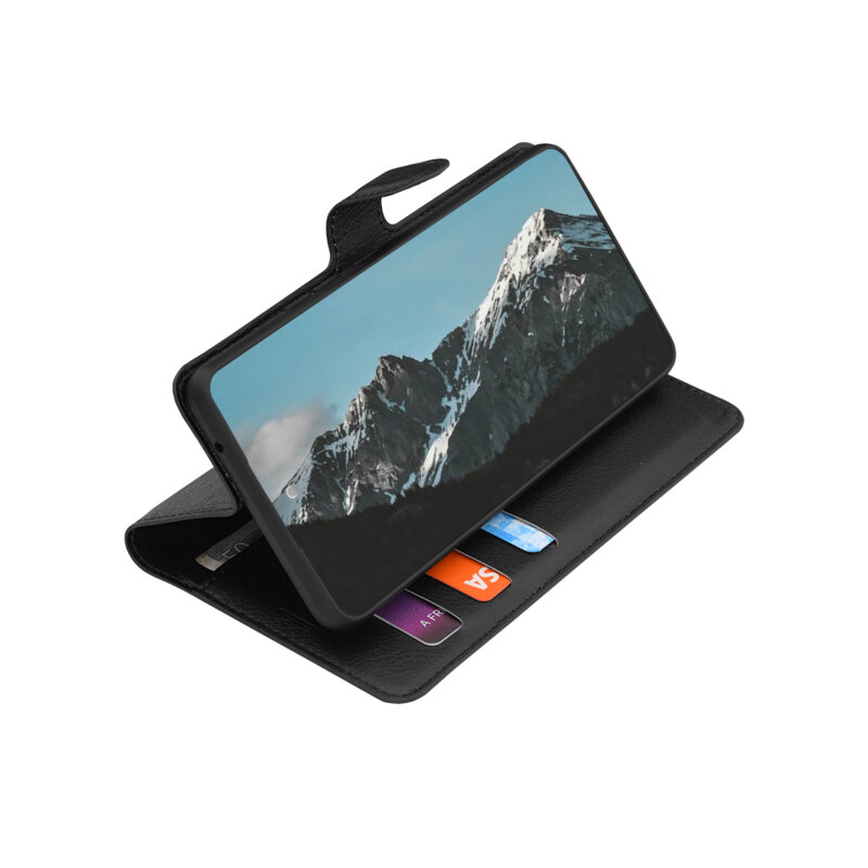 Husa Oppo Reno16 Pro Techsuit Leather Folio, negru