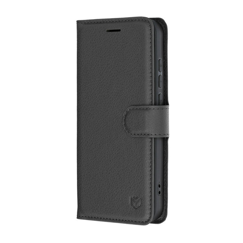 Husa Oppo Reno16 Pro Techsuit Leather Folio, negru
