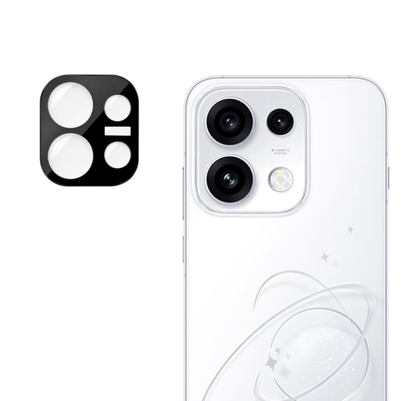Folie camera Oppo Reno16 Pro Techsuit Full Glass, negru
