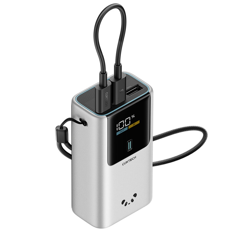Baterie externa Fast Charge 10000mAh cu USB-C + USB Cuktech PB1055